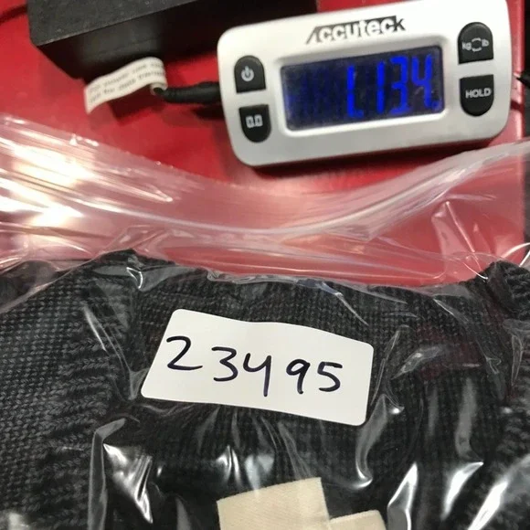 Carbon 2 Cobalt Sweater Men's XL Full Zip Cardigan Cable Knit Striped Gray Red - Picture 9 of 9